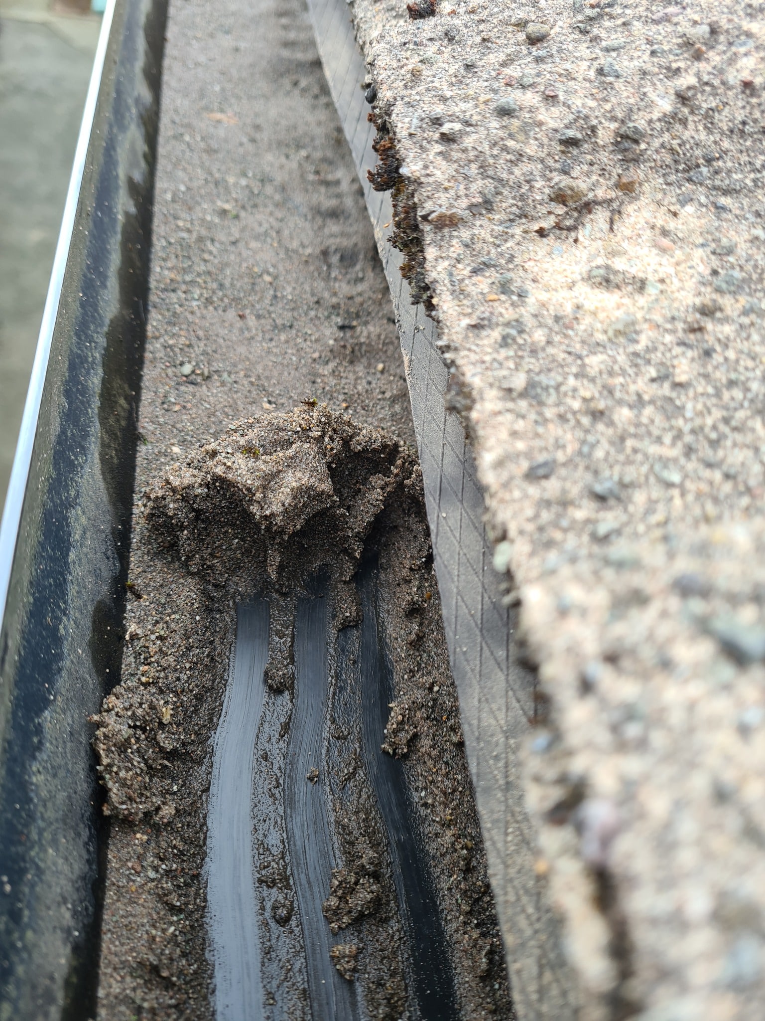 Clogged Gutter Cleaning Maintenance